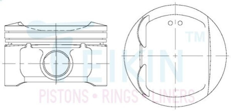Поршни стандарт (STD) (к-кт на мотор) Nissan MR18DE Tiida TEIKIN 44340STD