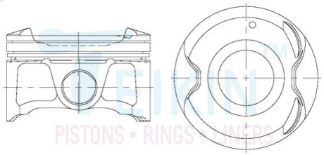 Поршень NISSAN TEIKIN 44349050