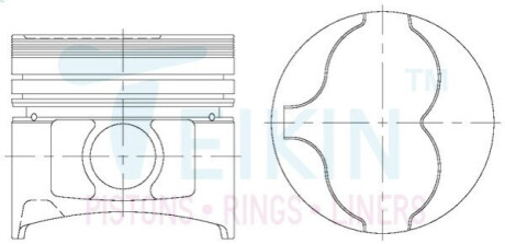 Поршни +0.50mm (к-кт на мотор) RD28T Nissan Patrol TEIKIN 44623AG050