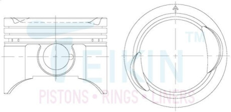 Поршни ремонт (+1.00мм) (к-кт на мотор) Suzuki G16A 8V TEIKIN 45132100