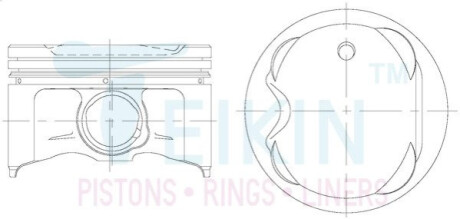 Поршень із пальцем STD (к-кт на двигун) 5SFE-II TEIKIN 46309-STD