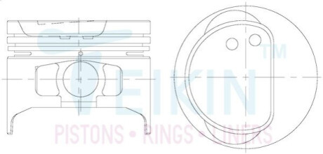 Поршень TEIKIN 46345STD