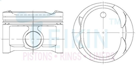 Поршни +0.25mm (к-кт на мотор) 1AZ-FE Avensis, Camry, RAV-4 TEIKIN 46353025