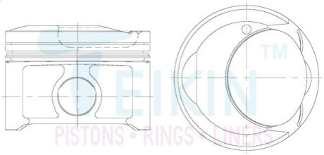 Поршни стандарт (STD) (к-кт на мотор) Toyota 1AZ-FSE TEIKIN 46365STD