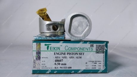 Поршень с пальцем (комплект на двигатель) VAG 1,6L AEA / AEE / AHS / ALM TEIKIN 48607050 (фото 1)