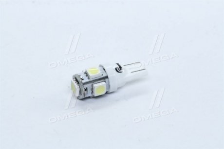 Лампа LED б / ц габарит і панель приладів T10-5SMD W2.1x9.5d 12V WHITE <>... TEMPEST Tmp-14T10-12V (фото 1)
