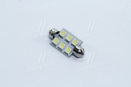 Лампа LED Софитные C5W 24V T11x39-S8.5 (6 SMD size5050) белый <> TEMPEST Tmp-14T11-24V