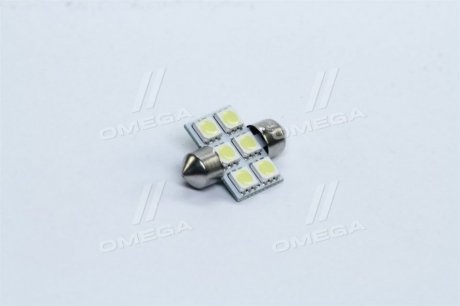 Лампа LED Софітні C5W 12V T11x31-S8.5 (6SMD, розмір 5050) білий <> TEMPEST Tmp-18T11-12V