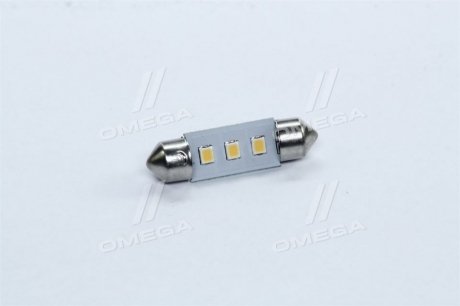 Лампа LED Софітні C5W 12V Т11x36-S8.5 (3SMD, розмір 3528) WARM WHITE <> TEMPEST Tmp-22T11-12V