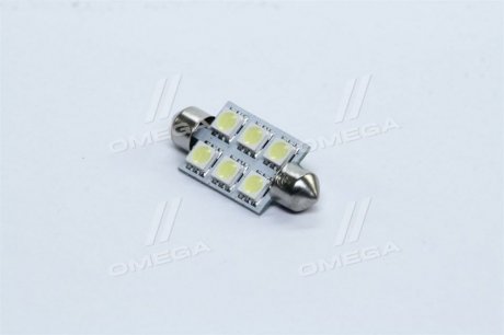 Лампа LED Софітні C5W 12V T11x39-S8.5 (6SMD, розмір 5050) білий <> TEMPEST Tmp-25T11-12V