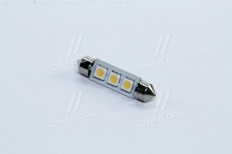 Лампа LED Софітні C5W 12V T11x41-S8.5 (3 SMD, розмір 5050) WARM WHITE <> TEMPEST Tmp-27T11-12V