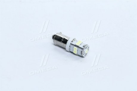 Лампа LED габарит, підсвічування панелі приладів T8-03 9SMD (розмір 3528) T4W (BA9s) білий 24V <TEMP TEMPEST Tmp-33T8-24V (фото 1)