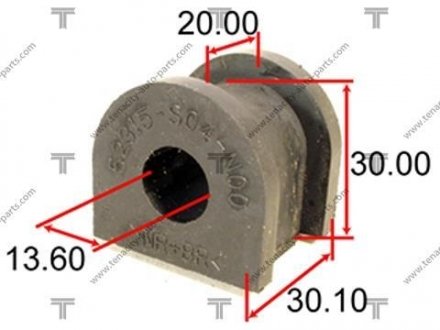 Втулка стабілізатора гумова TENACITY ASBHO1005 (фото 1)