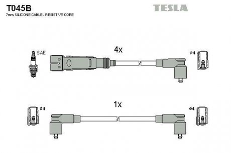Провода высоковольтные - TESLA T045B