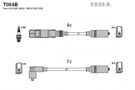Провода высоковольтные - TESLA T084B (фото 1)