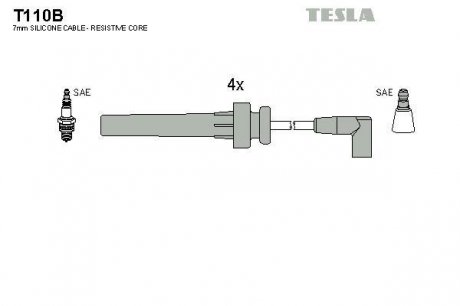 Комплект кабелів високовольтних TESLA T110B