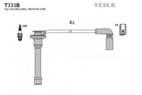 Провода высоковольтные - TESLA T333B (фото 1)