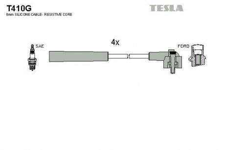 Провода высоковольтные - TESLA T410G