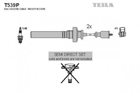 Провода высоковольтные - (8200363384 / MD365102) TESLA T539P