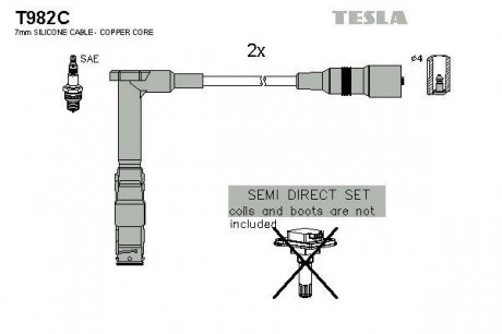 Провода высоковольтные - TESLA T982C