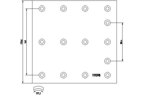 Накладки Гальмівні Volvo 413*173.8Mm =26N0009 TEXTAR 1909005