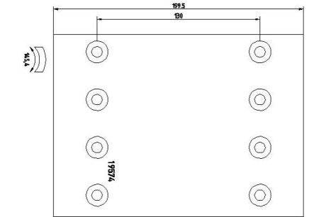 Накладки Гальмівні Bpw 300*200Mm TEXTAR 1957422