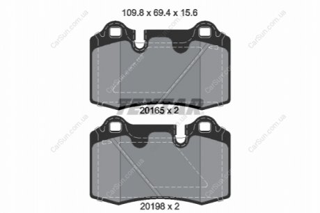 KLOCKI HAM. ASTON MARTIN T. DB9/VANTAGE 04- TEXTAR 2016501