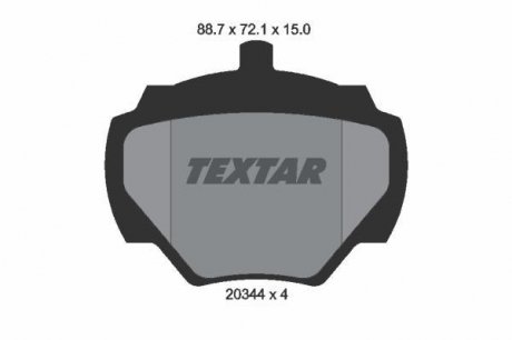 Гальмівні колодки дискові TEXTAR 2034402