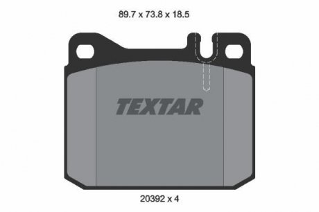 Гальмівні колодки дискові TEXTAR 2039213 (фото 1)