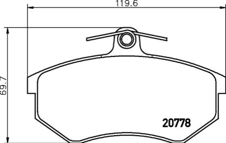 Автозапчастина TEXTAR 2077801 (фото 1)