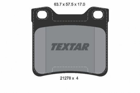 Гальмівні колодки дискові TEXTAR 2127803