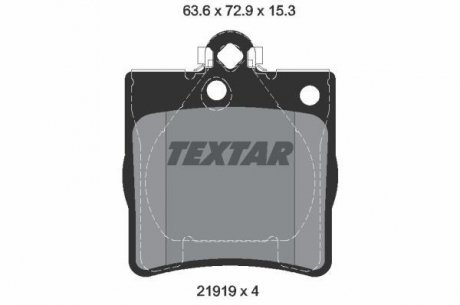 Колодки дискового гальма TEXTAR 2191981