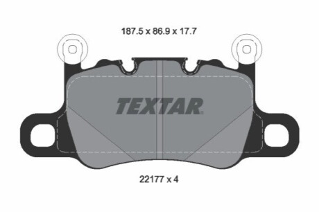 ЗАДНІ ГАЛЬМІВНІ КОЛОДКИ TEXTAR 2217701