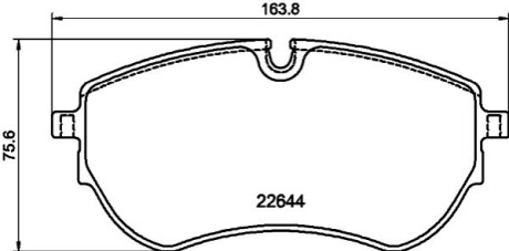 KLOCKI HAM. VW P. MULTIVAN 1,4-2,0 21- TEXTAR 2264403