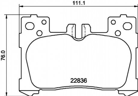 KLOCKI HAM. LEXUS T. LC/LS 3,5-5,0 16- TEXTAR 2283601