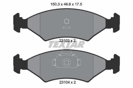 Гальмівні колодки дискові TEXTAR 2310301