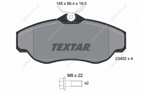Колодки тормозные дисковые TEXTAR 2345201 (фото 1)