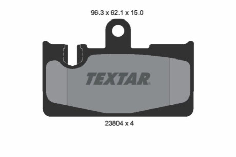 KLOCKI HAM. LEXUS LS430 00- TEXTAR 2380401