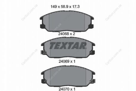 KLOCKI HAM. KIA P. SORENTO 2,4-3,5 V6 02- USA TEXTAR 2406801