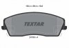 Комплект тормозных колодок, дисковый тормоз TEXTAR 2416601 (фото 2)