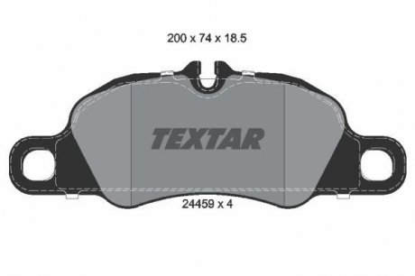 Гальмівні колодки дискові TEXTAR 2445901 (фото 1)