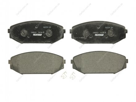 Комплект тормозных колодок, дисковый тормоз TEXTAR 2480501 (фото 1)