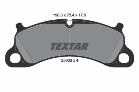 Гальмівні колодки дискові TEXTAR 2500301 (фото 1)