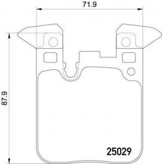 Комплект тормозных колодок, дисковый тормоз TEXTAR 2502901 (фото 1)