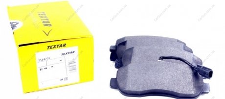 Комплект гальмівних колодок, дискове гальмо TEXTAR 2514701 (фото 1)
