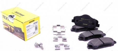 Комплект гальмівних колодок, дискове гальмо TEXTAR 2525001