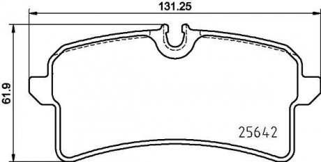 KLOCKI HAM. PORSCHE T. MACAN 3,0-3,6 14- TEXTAR 2564203