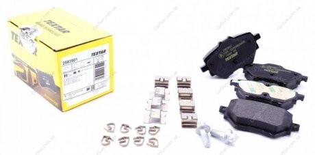 Комплект гальмівних колодок, дискове гальмо TEXTAR 2583901 (фото 1)