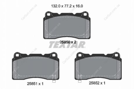 KLOCKI HAM. HONDA P. CIVIC 2,0 TYPE-R 17- TEXTAR 2585001