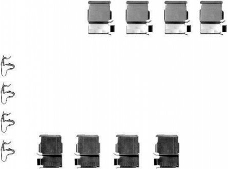 Комплектующие, колодки дискового тормоза TEXTAR 82050200 (фото 1)